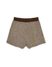 Classic Houndstooth Wool Shorts