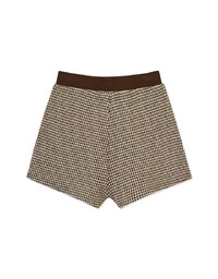 Classic Houndstooth Wool Shorts
