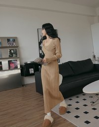 Cross Overlap Bodycon Maxi Dress