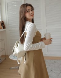 Spliced Stitched Mini Dress