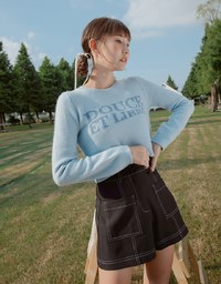 【ᴍᴇɪɢᴏ's Design】Casual Long Sleeve Knit Top
