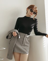 Classic Turtleneck Knitted Top