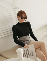 Classic Turtleneck Knitted Top