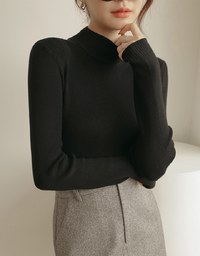 Classic Turtleneck Knitted Top