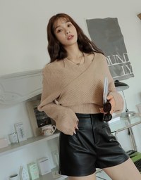 Softy Cross Neck Sweater