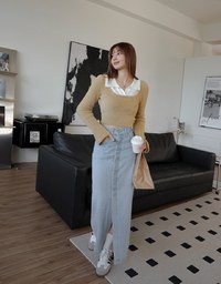 Edgy Chic Patchwork Knitted Top