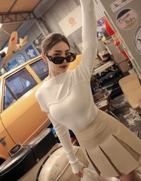 Half Turtleneck Sleeve Cutout Top
