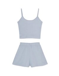 Thin Strap Tank Top Casual Set (With Padding)