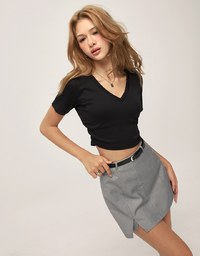 サイドスリットスーツスカパン
