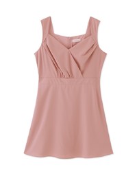 Cross Thick Shoulder Mini Dress
