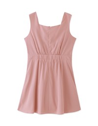Cross Thick Shoulder Mini Dress