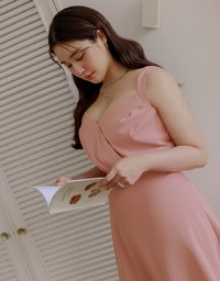 Cross Thick Shoulder Mini Dress