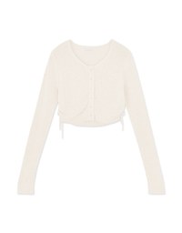 Versatile Plain Side Ruched Knitted Top