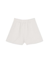 Heavyweight Denim Pleated Shorts