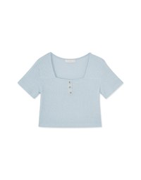 Square-Neck Straight Line Top