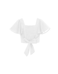 2WAY Sheer Tie Strap Top