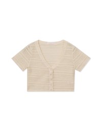 V Neck Knit Distressed Top