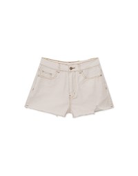 Distressed Frayed Hem Jeans Denim Shorts