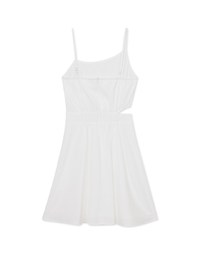 Beveled Hollow Side Ruched Mini Dress
