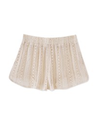 ボヘミアンレーススリットショートパンツ