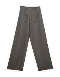 ハイウエストプリーツワイドパンツ
