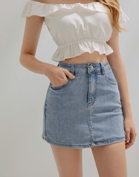 Classic Versatile Jeans Denim Skorts