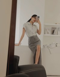 Intellectual Knit Blouse