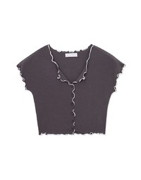 Color Block Ruffled Top