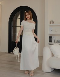 サイドリボンフリルニットトップス