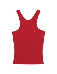 Plain Cut Shoulder Padded Tank Top