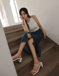 完美腰線DNA舒適輕磅牛仔長裙