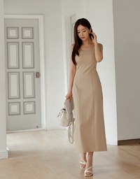 Cooling Bra Off Shoulder Maxi Dress