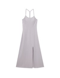 Cooling Bra Padded Backless Midi Dress
