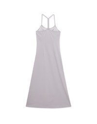 Cooling Bra Padded Backless Midi Dress
