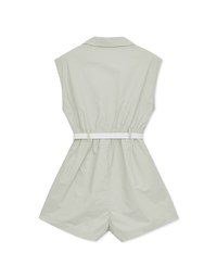 Smart Open Collar Playsuit (With Belt)