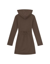 Half-zip Hollow Hooded Dress