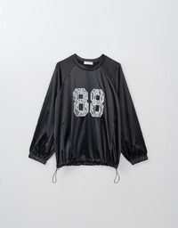 Lace Oversized Long Sleeve Jersey