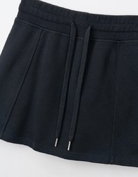 H Line Straight Cut Mini Skirt