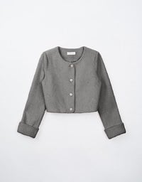 Fluffy Faux Mink Fur Buttoned Jacket (With Shoulder Pads)