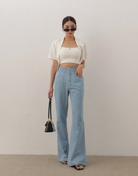 Perfect Waistline DNA Lightweight Jeans Denim Flare Pants