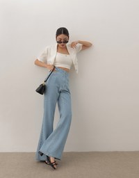 Perfect Waistline DNA Lightweight Jeans Denim Flare Pants