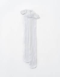 Korean Lace Trim Knee High Socks