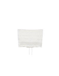 2 Way Convertible Lace Crochet Bandeau Top with Tie Detail
