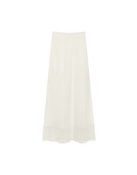 Layered Hem Flowy Chiffon Mermaid Maxi Skirt