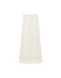 Layered Hem Flowy Chiffon Mermaid Maxi Skirt