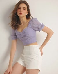AIRY HOURGLASS Cooling High Waist Sculpted Shorts with Back Pockets