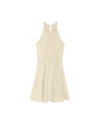 Sweetheart Neckline Padded Mini Dress with Sheer Mesh Halter Panel