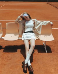 【Lyra & Toby】Embroidery Graphic Oversized Gingham Shirt Blouse