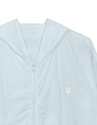 Skin Protection Sheer Zip Up Hoodie Jacket with AIR SPACE LOGO Embroidered