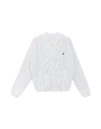 Skin Protection Sheer Zip Up Hoodie Jacket with AIR SPACE LOGO Embroidered